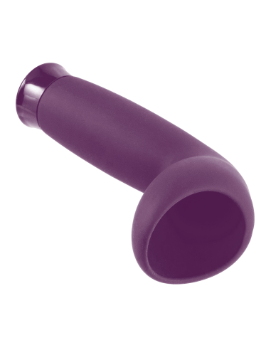 NMC 5.5 INCH RECHARGEABLE SILICONE 10 FUNCTIONS SPEED GLANS STIMULATOR PURPLE